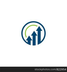 Arrow Stock Exchange Logo Template Illustration Design. Vector EPS 10.