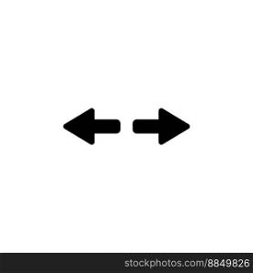Arrow to left and right vector image