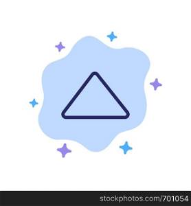 Arrow, Up, Play, Video Blue Icon on Abstract Cloud Background