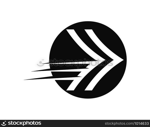 Arrow vector illustration icon Logo of delivery and logistic design