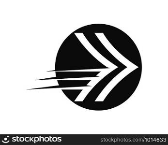 Arrow vector illustration icon Logo of delivery and logistic design