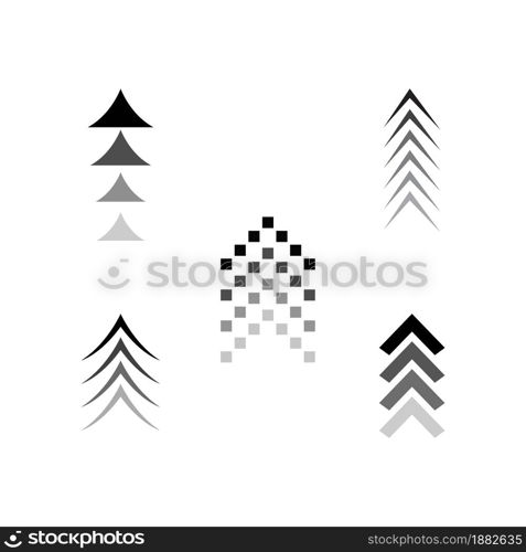 Arrow vector illustration icon Logo Template design