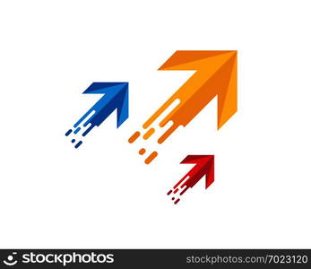 Arrow vector illustration icon Logo Template design