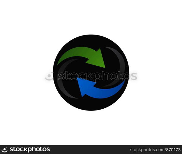 Arrow vector illustration icon Logo Template design