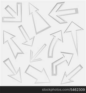 Arrow8. Collection of arrows for web design. A vector illustration