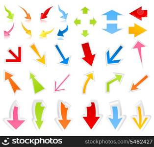 Arrow9. Collection of arrows for web design. A vector illustration