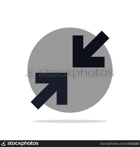 Arrows, Arrow, Zoom Abstract Circle Background Flat color Icon