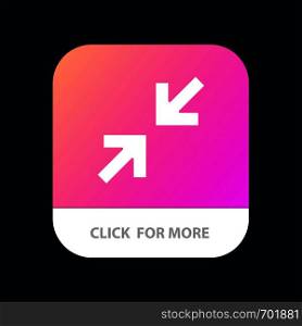 Arrows, Arrow, Zoom Mobile App Button. Android and IOS Glyph Version