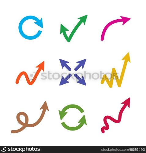 Arrows. Arrows isolated on white background