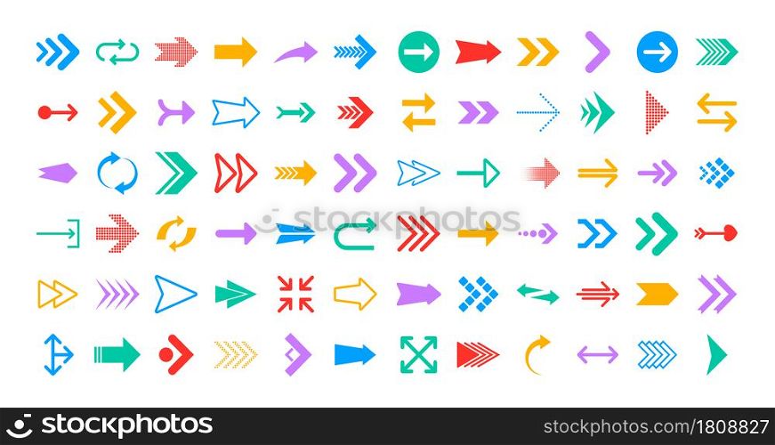 Arrows big black set icons. Arrow icon. Arrows for web design, mobile apps, interface and more. Vector stock illustration. Arrows big black set icons. Arrow icon. Arrows for web design, mobile apps, interface and more. Vector illustration.