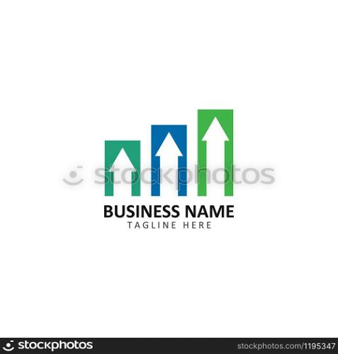 Arrows business vector illustration icon Logo Template design