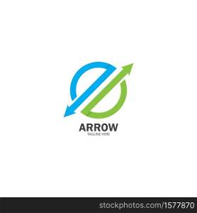 Arrows business vector illustration icon Logo Template design