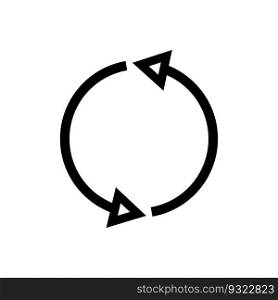 arrows cyclic rotation icon, two arrows recycling recurrence, renewal line symbols. Vector illustration. stock image. EPS 10.. arrows cyclic rotation icon, two arrows recycling recurrence, renewal line symbols. Vector illustration. stock image.