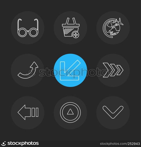 arrows , directions , pointer , arrow , user interface , arrow , reset , left , right , down , up , download , upload , icon, vector, design, flat, collection, style, creative, icons
