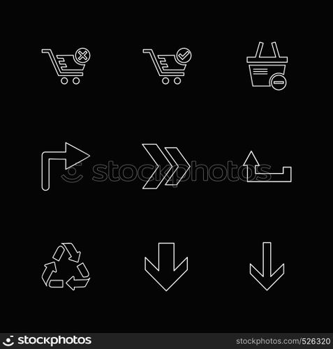 arrows , directions , pointer , arrow , user interface , arrow , reset , left , right , down , up , download , upload , icon, vector, design, flat, collection, style, creative, icons