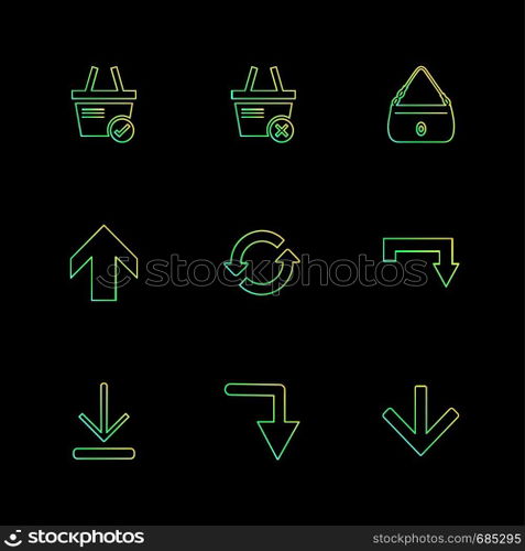 arrows , directions , pointer , arrow , user interface , arrow , reset  , left , right , down , up , download , upload , icon, vector, design,  flat,  collection, style, creative,  icons