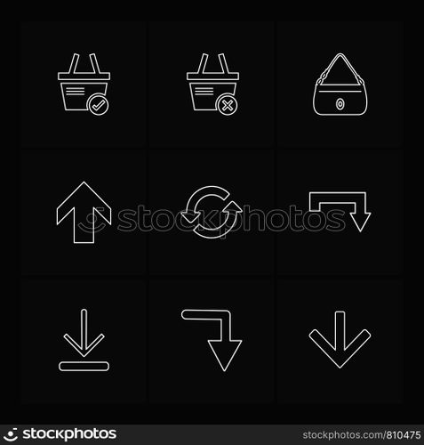 arrows , directions , pointer , arrow , user interface , arrow , reset , left , right , down , up , download , upload , icon, vector, design, flat, collection, style, creative, icons