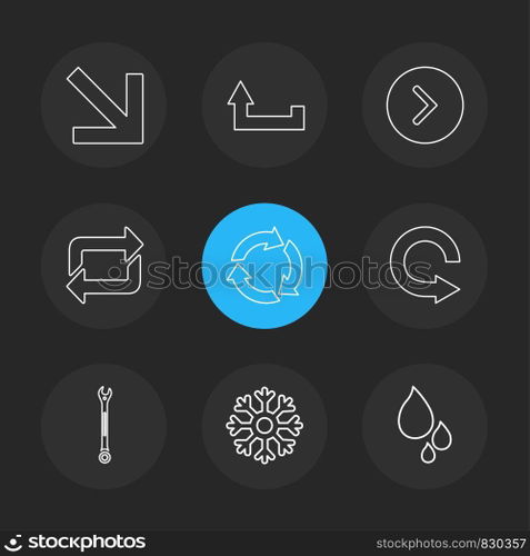 arrows , directions , pointer , arrow , user interface , arrow , reset  , left , right , down , up , download , upload , icon, vector, design,  flat,  collection, style, creative,  icons