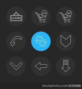 arrows , directions , pointer , arrow , user interface , arrow , reset  , left , right , down , up , download , upload , icon, vector, design,  flat,  collection, style, creative,  icons