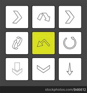 arrows , directions , pointer , arrow , user interface , arrow , reset , left , right , down , up , download , upload , icon, vector, design, flat, collection, style, creative, icons