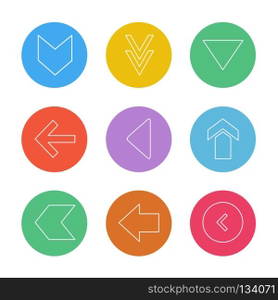 arrows , directions , pointer , arrow , user interface , pointer , up , down , left , right , play ,pause , forword , rewind , icon, vector, design,  flat,  collection, style, creative,  icons