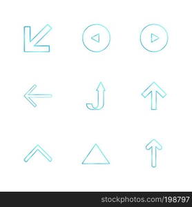 arrows , directions , pointer , arrow , user interface , pointer , up , down , left , right , play ,pause , forword , rewind , icon, vector, design,  flat,  collection, style, creative,  icons