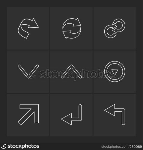arrows , directions , pointer , arrow , user interface , pointer , up , down , left , right , play ,pause , forword , rewind , icon, vector, design, flat, collection, style, creative, icons