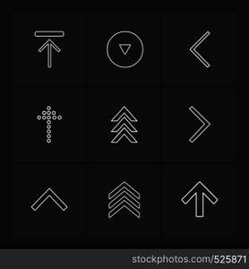 arrows , directions , pointer , arrow , user interface , pointer , up , down , left , right , play ,pause , forword , rewind , icon, vector, design, flat, collection, style, creative, icons
