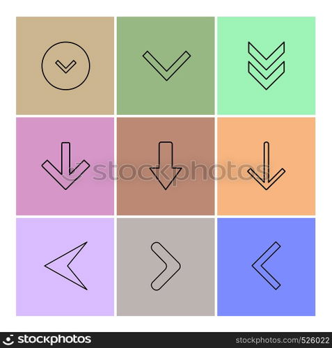 arrows , directions , pointer , arrow , user interface , pointer , up , down , left , right , play ,pause , forword , rewind , icon, vector, design, flat, collection, style, creative, icons