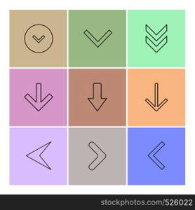 arrows , directions , pointer , arrow , user interface , pointer , up , down , left , right , play ,pause , forword , rewind , icon, vector, design, flat, collection, style, creative, icons