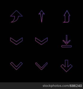 arrows , directions , pointer , arrow , user interface , pointer , up , down , left , right , play ,pause , forword , rewind , icon, vector, design,  flat,  collection, style, creative,  icons