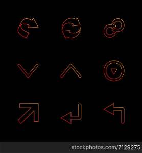 arrows , directions , pointer , arrow , user interface , pointer , up , down , left , right , play ,pause , forword , rewind , icon, vector, design, flat, collection, style, creative, icons