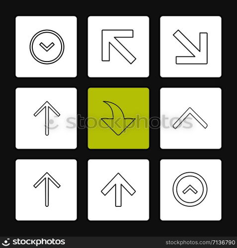 arrows , directions , pointer , arrow , user interface , pointer , up , down , left , right , play ,pause , forword , rewind , icon, vector, design,  flat,  collection, style, creative,  icons