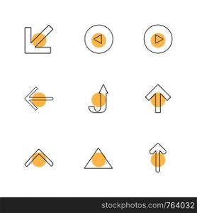 arrows , directions , pointer , arrow , user interface , pointer , up , down , left , right , play ,pause , forword , rewind , icon, vector, design, flat, collection, style, creative, icons