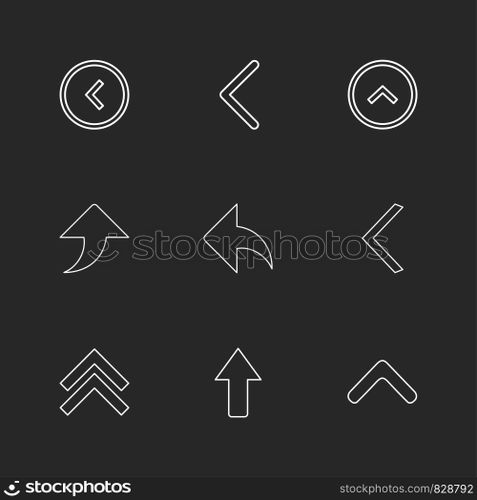 arrows , directions , pointer , arrow , user interface , pointer , up , down , left , right , play ,pause , forword , rewind , icon, vector, design, flat, collection, style, creative, icons