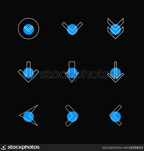 arrows , directions , pointer , arrow , user interface , pointer , up , down , left , right , play ,pause , forword , rewind , icon, vector, design, flat, collection, style, creative, icons