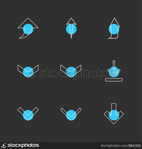 arrows , directions , pointer , arrow , user interface , pointer , up , down , left , right , play ,pause , forword , rewind , icon, vector, design, flat, collection, style, creative, icons