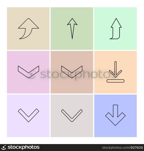 arrows , directions , pointer , arrow , user interface , pointer , up , down , left , right , play ,pause , forword , rewind , icon, vector, design, flat, collection, style, creative, icons
