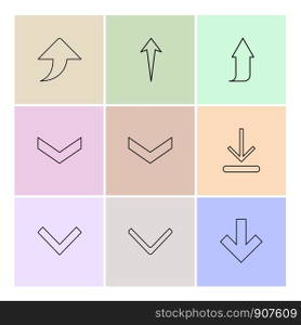 arrows , directions , pointer , arrow , user interface , pointer , up , down , left , right , play ,pause , forword , rewind , icon, vector, design, flat, collection, style, creative, icons