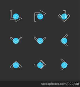 arrows , directions , pointer , arrow , user interface , pointer , up , down , left , right , play ,pause , forword , rewind , icon, vector, design, flat, collection, style, creative, icons