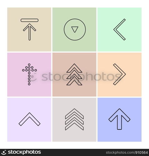 arrows , directions , pointer , arrow , user interface , pointer , up , down , left , right , play ,pause , forword , rewind , icon, vector, design,  flat,  collection, style, creative,  icons