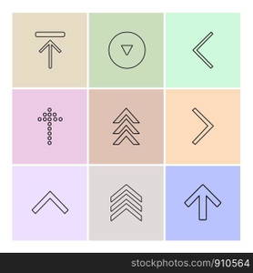 arrows , directions , pointer , arrow , user interface , pointer , up , down , left , right , play ,pause , forword , rewind , icon, vector, design,  flat,  collection, style, creative,  icons
