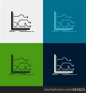 Arrows, forward, graph, market, prediction Icon Over Various Background. glyph style design, designed for web and app. Eps 10 vector illustration. Vector EPS10 Abstract Template background