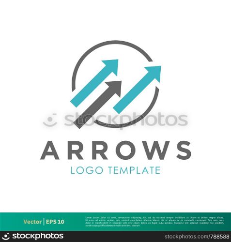 Arrows Icon Vector Logo Template Illustration Design. Vector EPS 10.