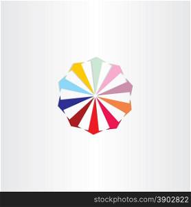 arrows in circle colorful logo design element