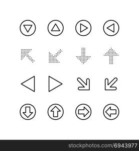 Arrows in different directions - Icon set