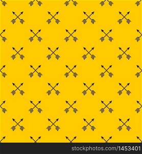Arrows LGBT pattern seamless vector repeat geometric yellow for any design. Arrows LGBT pattern vector