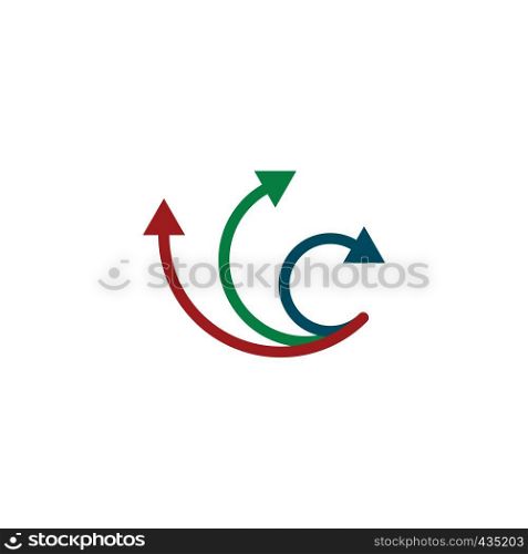 arrows logo direction symbol sign element vector