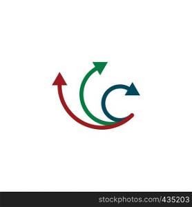 arrows logo direction symbol sign element vector