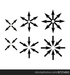 arrows rays. Geometric shape. Vector illustration. stock image. EPS 10.. arrows rays. Geometric shape. Vector illustration. stock image. 